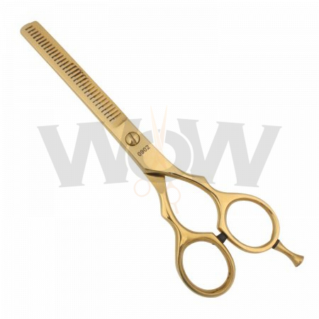 Professional Titanium Gold Hair Thinning Shear