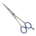 Classic Silicon Hold Handle Hair Cutting Scissor Navy Jewel