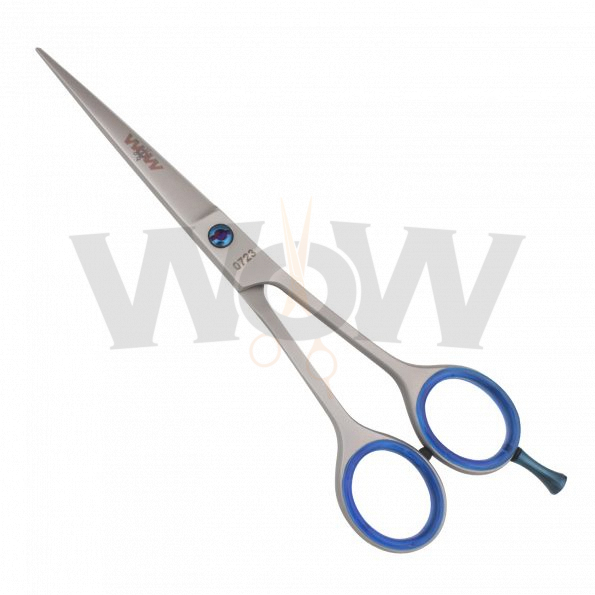 Classic Silicon Hold Handle Hair Cutting Scissor Navy Jewel