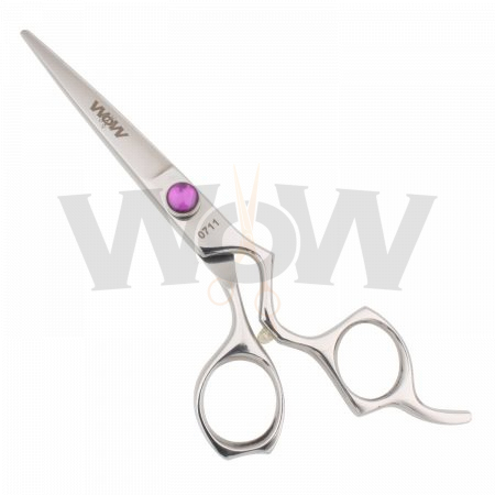Professional Zigzag Hair Cutting Shear Purple Crystal