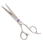 Classic Offset Hair Cutting Scissor Purple Crystal