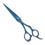 Professional Full Titanium Blue Hair Cutting Shears