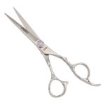 Finest Japanese Embroidery Hair Cutting Shears Pink Crystal