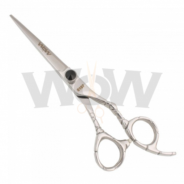 Unique Engraved Offset Handle Hair Cutting Shears