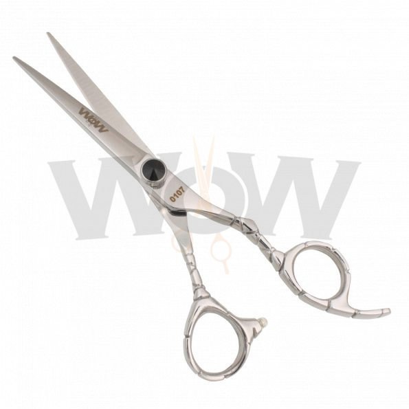 Unique Engraved Offset Handle Hair Cutting Shears