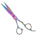 Elegant Rainbow Pink Hair Cutting Shears
